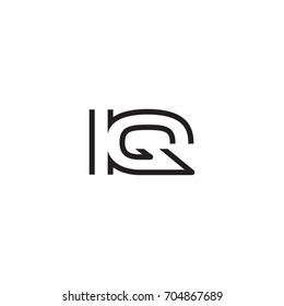 initial letter logo line unique modern