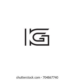 initial letter logo line unique modern