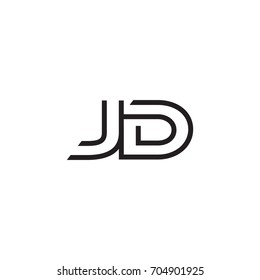 initial letter logo line unique modern