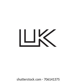 initial letter logo line unique modern