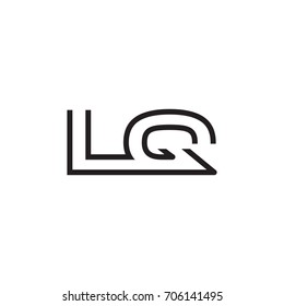 initial letter logo line unique modern