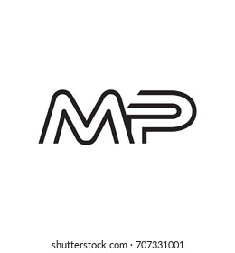 initial letter logo line unique modern