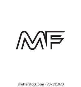 initial letter logo line unique modern