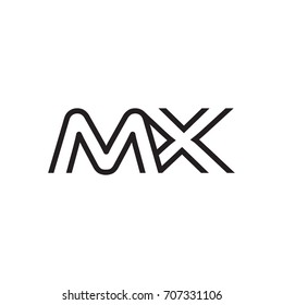 initial letter logo line unique modern