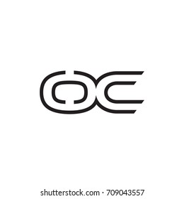 initial letter logo line unique modern