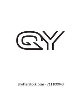 initial letter logo line unique modern