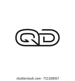 initial letter logo line unique modern