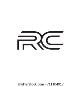 initial letter logo line unique modern