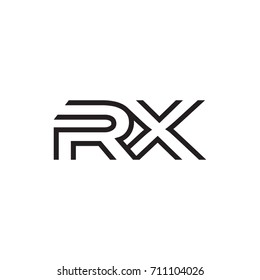 initial letter logo line unique modern