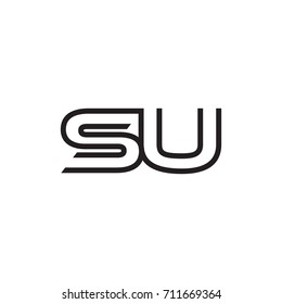 initial letter logo line unique modern