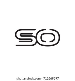 initial letter logo line unique modern
