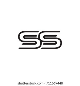 initial letter logo line unique modern