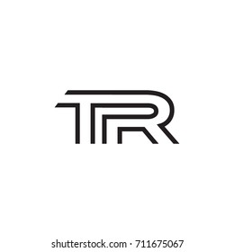 initial letter logo line unique modern