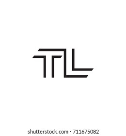 initial letter logo line unique modern