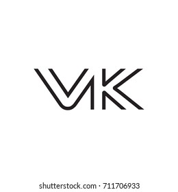 initial letter logo line unique modern
