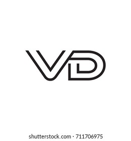 initial letter logo line unique modern