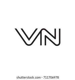initial letter logo line unique modern