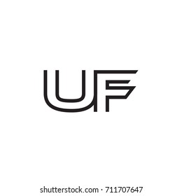 initial letter logo line unique modern