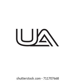 initial letter logo line unique modern