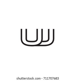 initial letter logo line unique modern