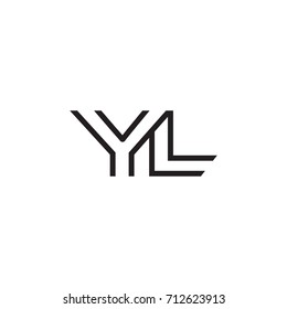 initial letter logo line unique modern