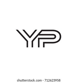 initial letter logo line unique modern