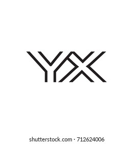 initial letter logo line unique modern
