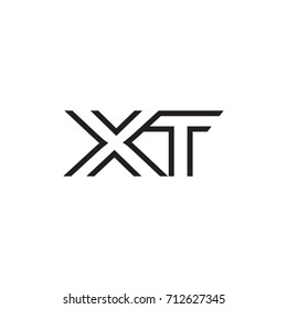 initial letter logo line unique modern