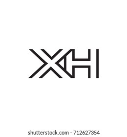 initial letter logo line unique modern