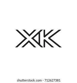 initial letter logo line unique modern