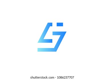 initial letter logo LJ, JL, logo template