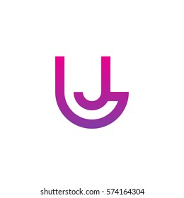 Initial Letter Logo Lj Jl Circle Stock Vector (Royalty Free) 574164304 ...