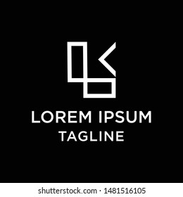 initial letter logo LK, KL, logo template 