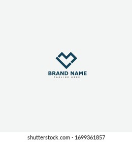 Initial letter logo LM, logo template