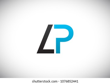 initial letter logo LP, PL, logo template