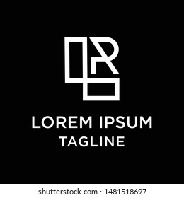 initial letter logo LR, RL, logo template