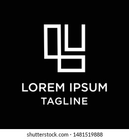 initial letter logo LU, UL, logo template