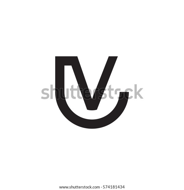 Initial Letter Logo Lv Vl Circle Stock Vector (Royalty Free) 574181434