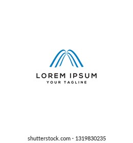 Initial Letter Logo M, Design Template Element