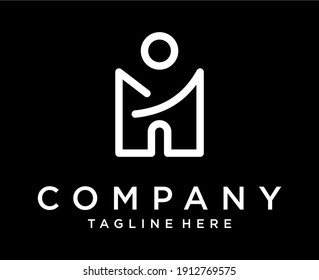 initial letter logo MA. AM logo design template with business card. Vector