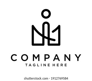 logotipo de la letra inicial MA. Plantilla de diseño de logotipo AM con tarjeta de visita. Vector