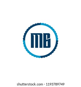 Initial Letter Logo MB Template Design
