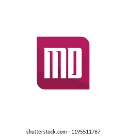 Initial Letter Logo MD Template Design
