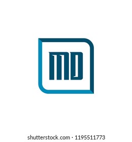 Initial Letter Logo MD Template Design