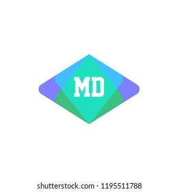 Initial Letter Logo MD Template Design