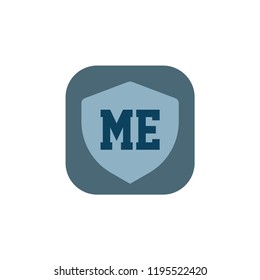Initial Letter Logo ME Template Design