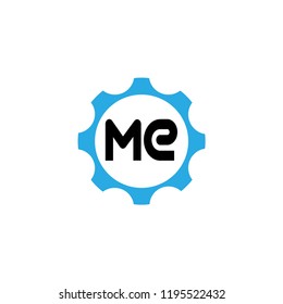 Initial Letter Logo ME Template Design