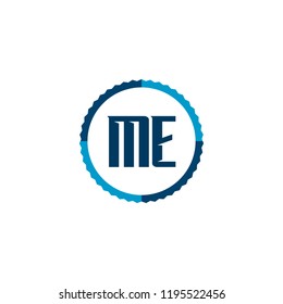 Initial Letter Logo ME Template Design