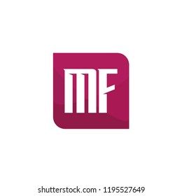 Initial Letter Logo MF Template Design