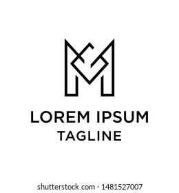 initial letter logo MG, GM, logo template 